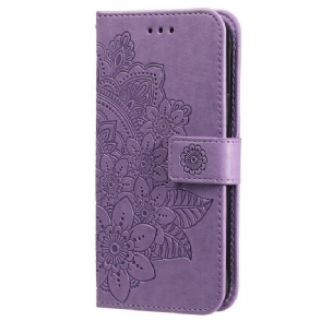 Folio-hoesje voor Realme GT2 Pro Met Ketting Strakke Mandala