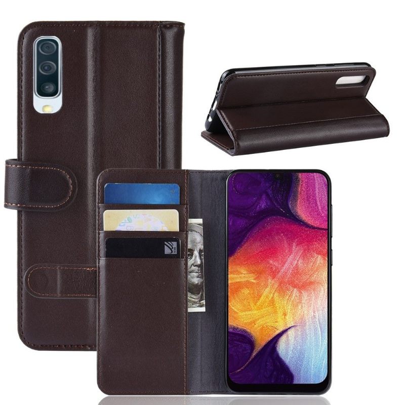 Cover voor Samsung Galaxy A50 Anti-fall Portemonnee Leren Premium Leer