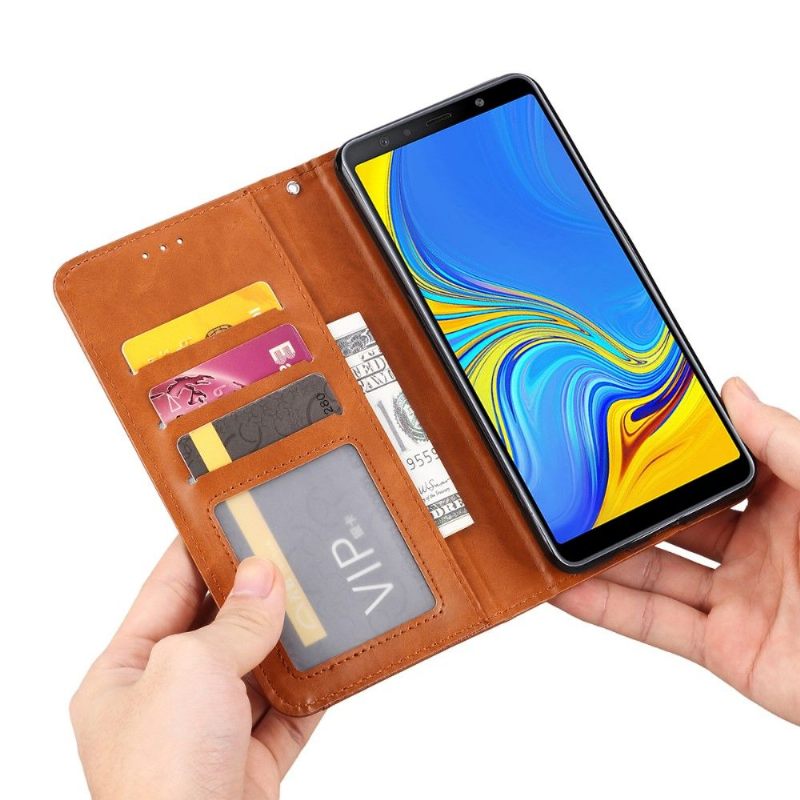 Folio-hoesje voor Samsung Galaxy A50 Stand Case Leren Kaarthouder