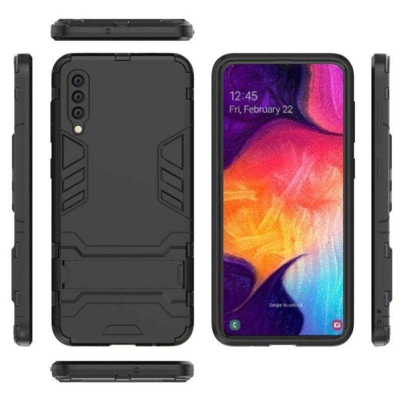 Hoesje voor Samsung Galaxy A50 Anti-fall Cool Guard Schokbestendig Met Geïntegreerde Standaard