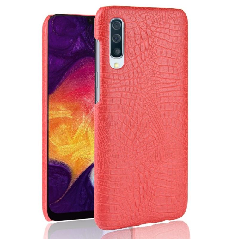 Hoesje voor Samsung Galaxy A50 Leereffect Krokodillenleer Textuur