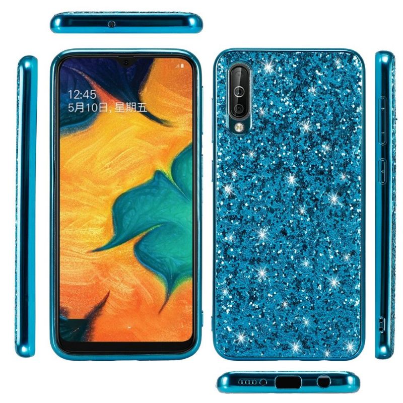 Hoesje voor Samsung Galaxy A50 Sprankelende Strass-glamour