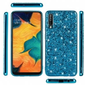 Hoesje voor Samsung Galaxy A50 Sprankelende Strass-glamour