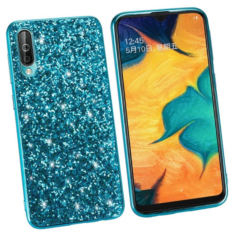 Hoesje voor Samsung Galaxy A50 Sprankelende Strass-glamour