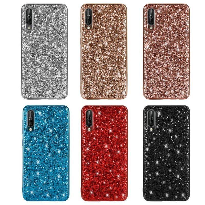 Hoesje voor Samsung Galaxy A50 Sprankelende Strass-glamour