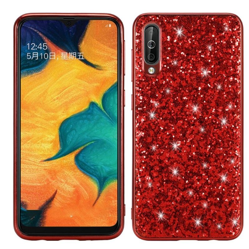 Hoesje voor Samsung Galaxy A50 Sprankelende Strass-glamour