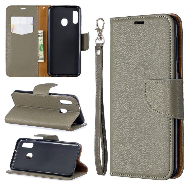 Case voor Samsung Galaxy A20e Folio-hoesje Generfd Leereffect