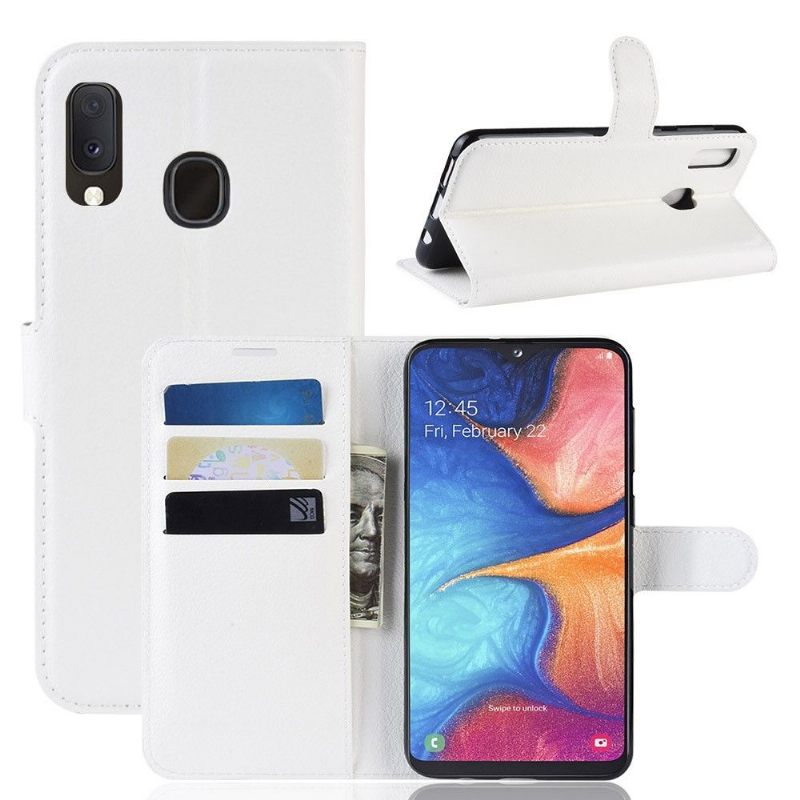 Case voor Samsung Galaxy A20e Portemonnee Leren Stijl Leren Portemonnee