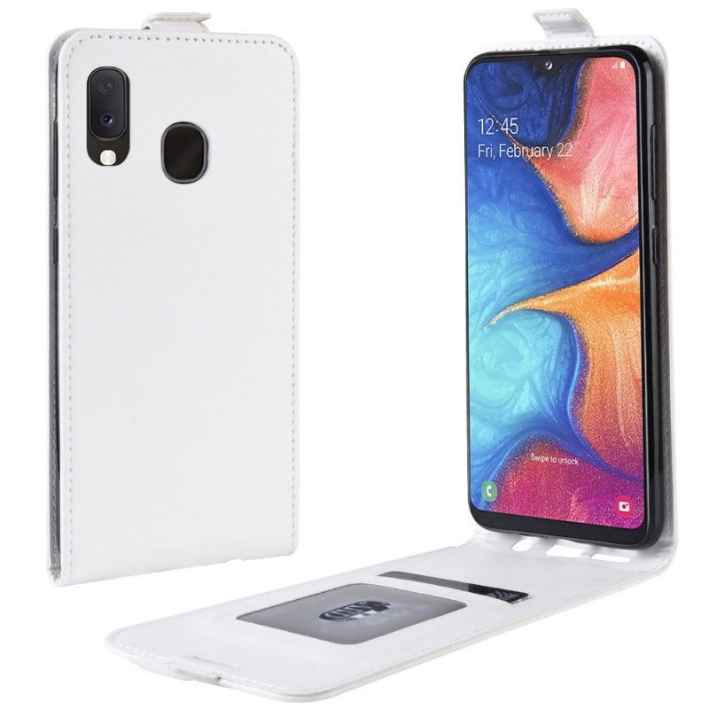 Cover voor Samsung Galaxy A20e Folio-hoesje Verticaal Kunstleer