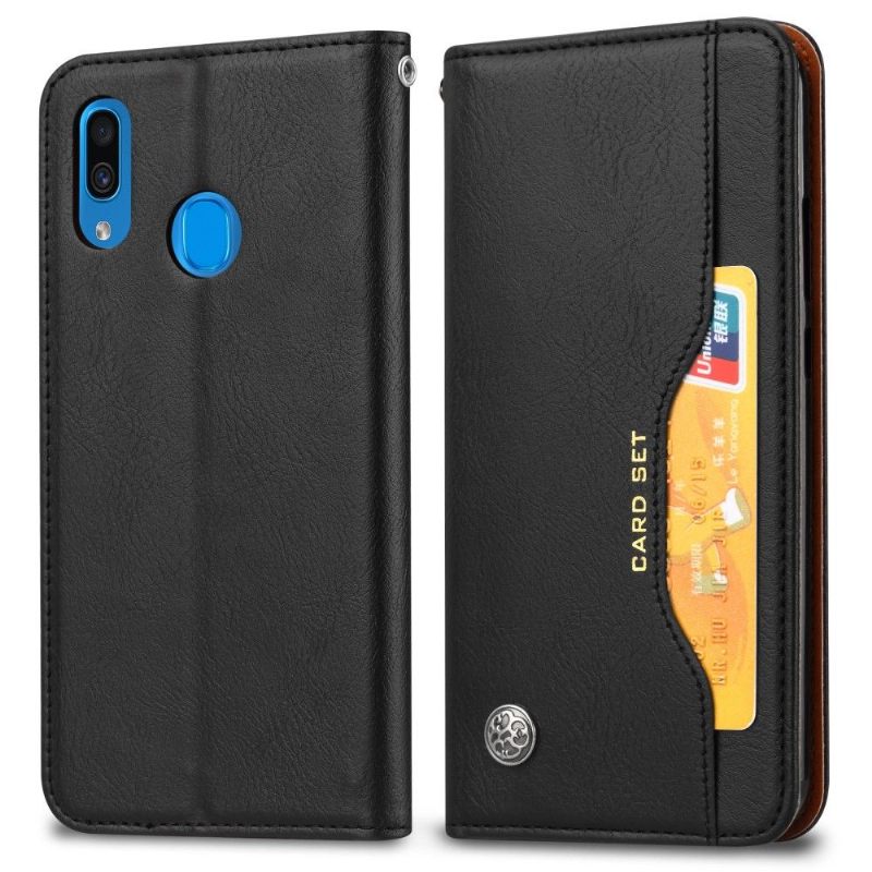 Cover voor Samsung Galaxy A20e Leren Stand Case