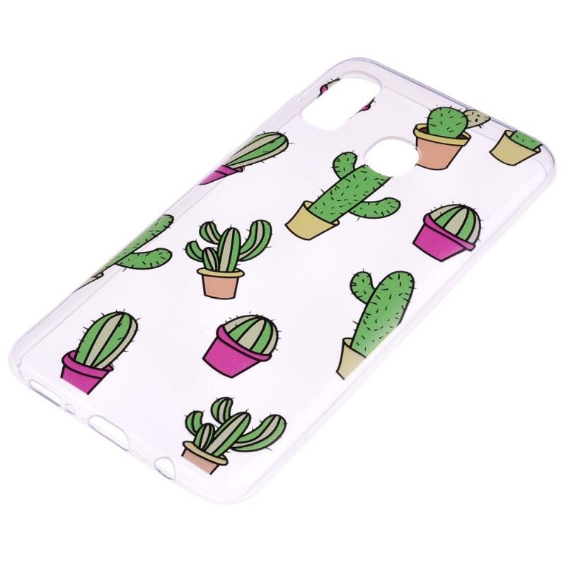 Hoesje voor Samsung Galaxy A20e Transparante Cactus