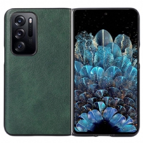 Telefoonhoesje voor Oppo Find N Lychee Lederen Stijl