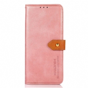 Flip Case voor Xiaomi Redmi Note 12 Pro Plus Tweekleurige Gouden Gesp Khazneh