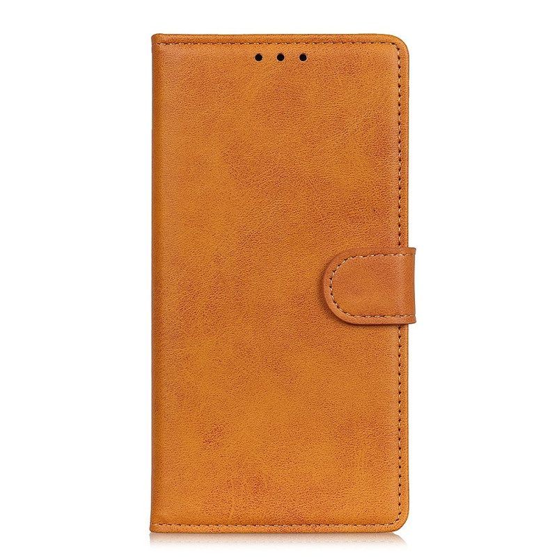 Leren Hoesje voor Xiaomi Redmi Note 12 Pro Plus Mat Kunstleer