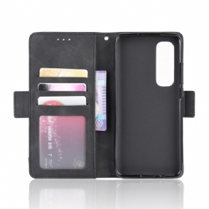 Folio-hoesje voor Xiaomi Mi Note 10 Lite Ledereffect Met Kaarthouder