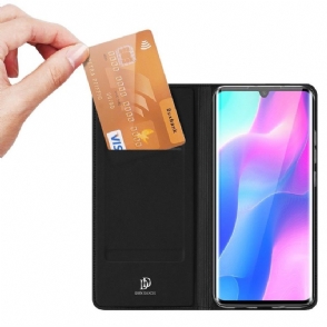 Folio-hoesje voor Xiaomi Mi Note 10 Lite Satijnen Coating