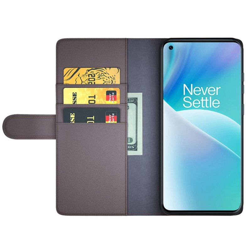 Folio-hoesje voor OnePlus Nord 2T 5G Premium Leer