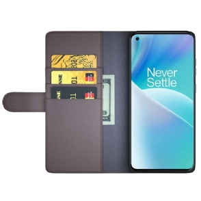 Folio-hoesje voor OnePlus Nord 2T 5G Premium Leer