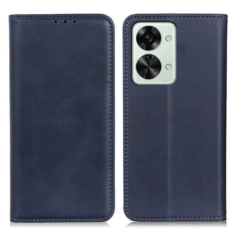 Folio-hoesje voor OnePlus Nord 2T 5G Simone Flip Faux Verouderd Leer