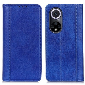 Bescherming Hoesje voor Honor 50 Folio-hoesje Elegantie Split Litchi Leer