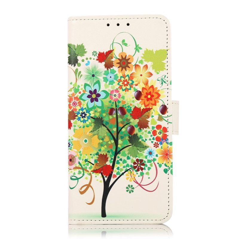 Folio-hoesje voor Honor 50 Bloeiende Boom