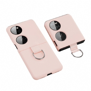 Hoesje voor Huawei P50 Pocket Metalen Ring