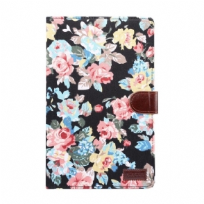 Folio-hoesje voor Samsung Galaxy Tab S6 Lite Bloemenstof