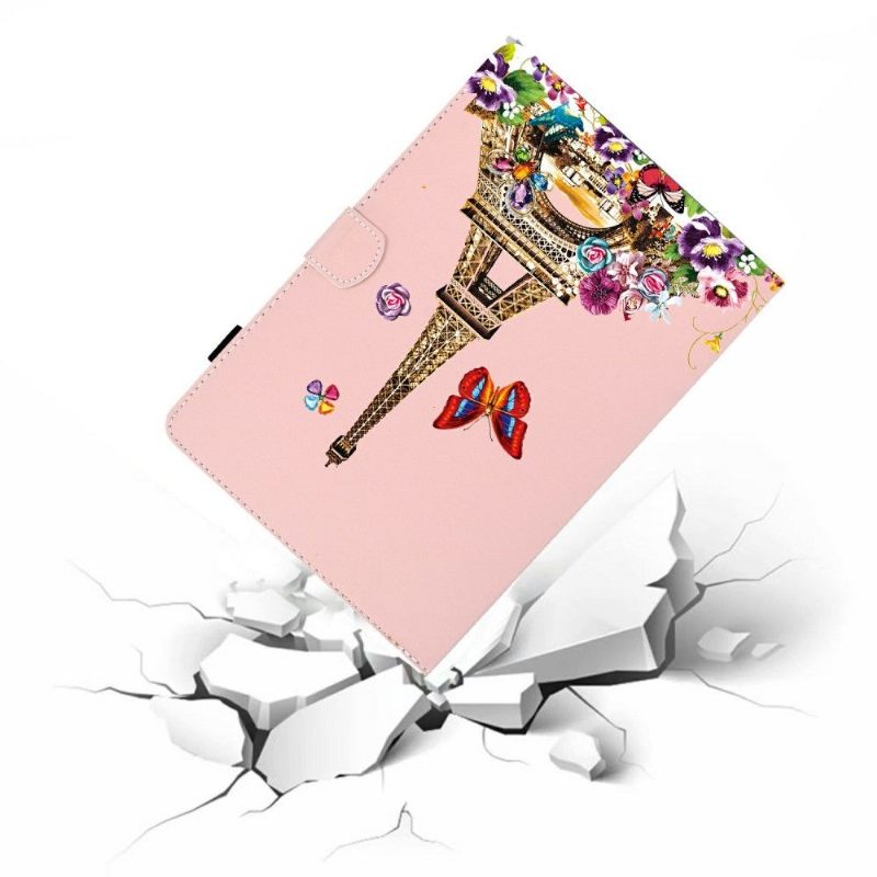 Folio-hoesje voor Samsung Galaxy Tab S6 Lite Eiffeltoren Lente