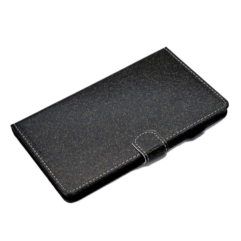 Folio-hoesje voor Samsung Galaxy Tab S6 Lite Pailletten - Zwart