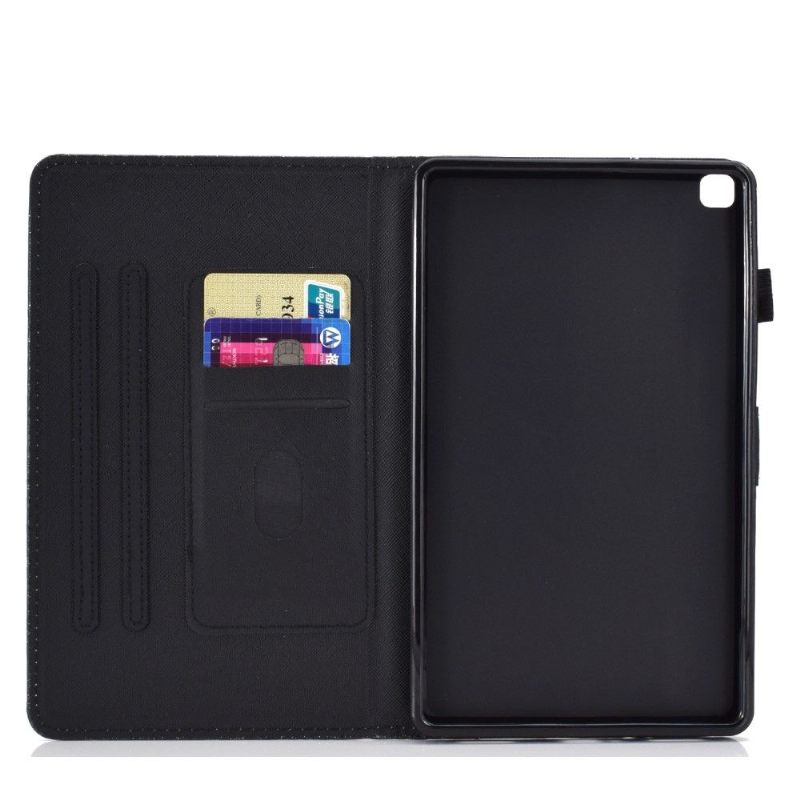 Folio-hoesje voor Samsung Galaxy Tab S6 Lite Pailletten - Zwart