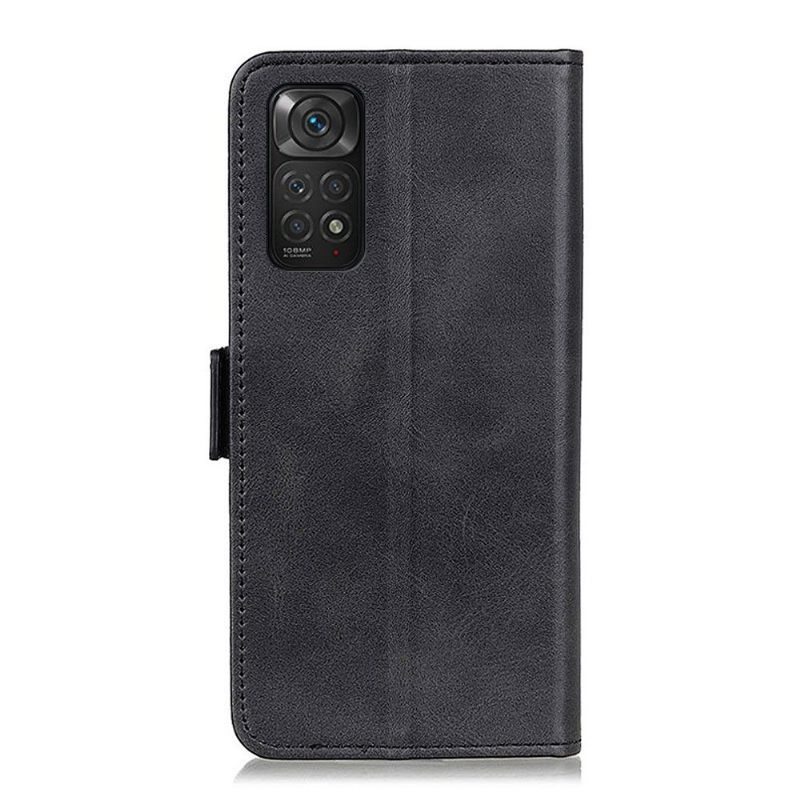 Cover voor Xiaomi Redmi Note 11 / Note 11S Portemonnee Leren Mat Lederen Hoes