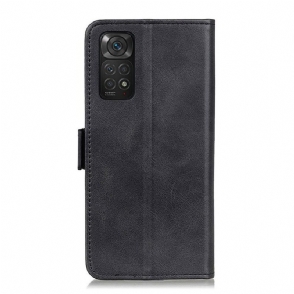 Cover voor Xiaomi Redmi Note 11 / Note 11S Portemonnee Leren Mat Lederen Hoes