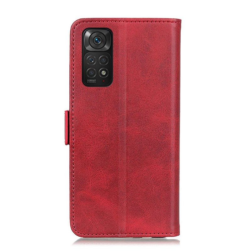 Cover voor Xiaomi Redmi Note 11 / Note 11S Portemonnee Leren Mat Lederen Hoes