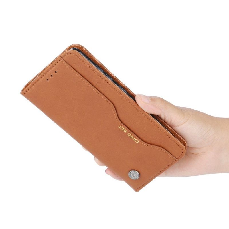 Flip Case voor Xiaomi Redmi Note 11 / Note 11S Stand Case Leder Effect