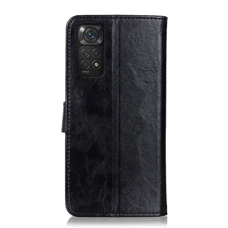 Folio-hoesje voor Xiaomi Redmi Note 11 / Note 11S Anti-fall Khazneh Leereffect Melodie