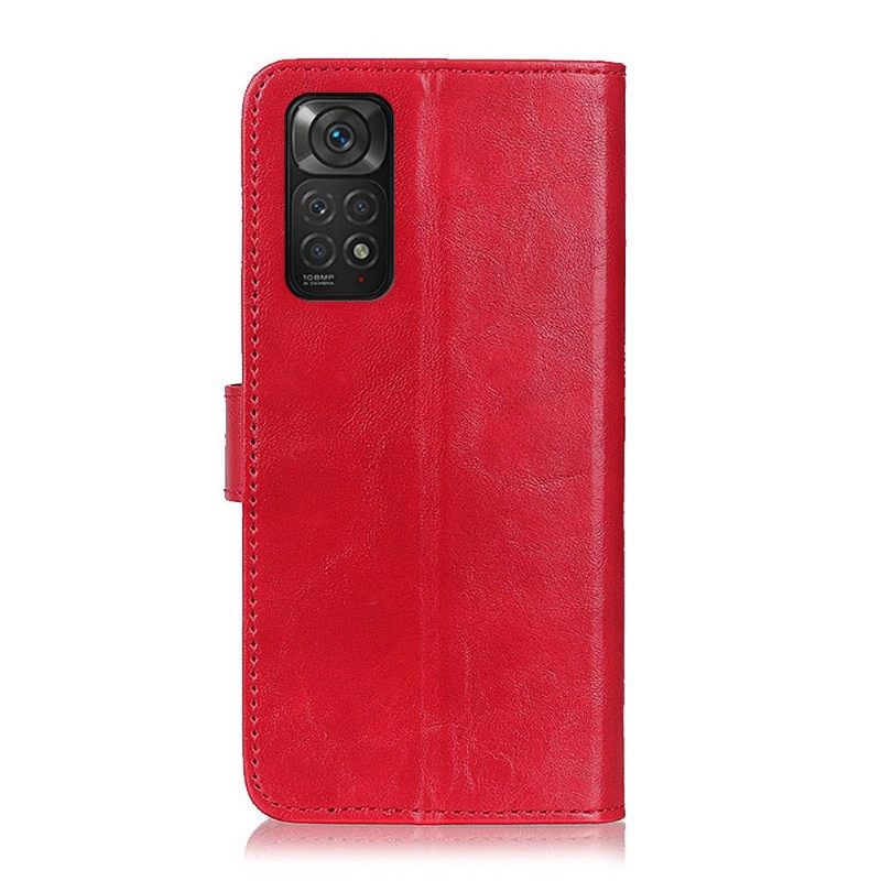 Folio-hoesje voor Xiaomi Redmi Note 11 / Note 11S Anti-fall Khazneh Leereffect Melodie