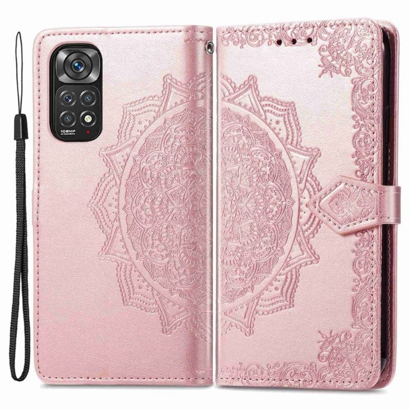 Folio-hoesje voor Xiaomi Redmi Note 11 / Note 11S Anti-fall Retro-mandala