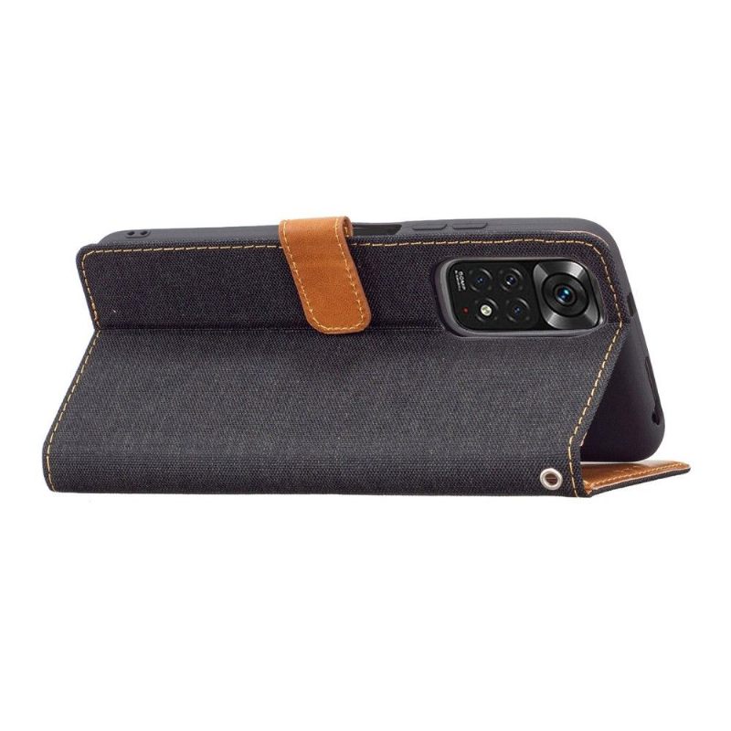 Folio-hoesje voor Xiaomi Redmi Note 11 / Note 11S Canvaseffect Oxford