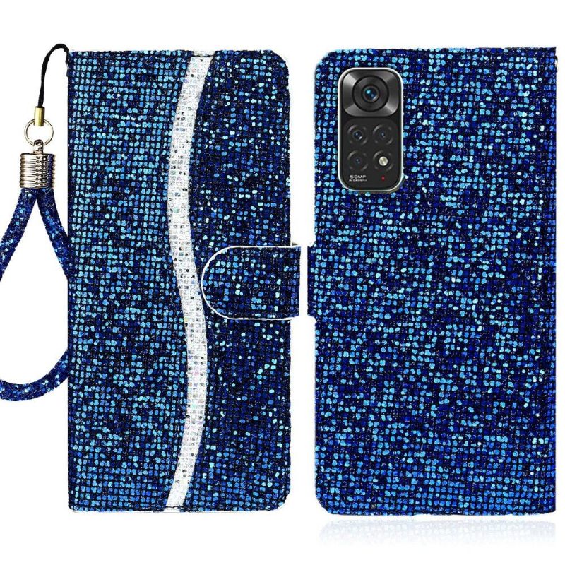 Folio-hoesje voor Xiaomi Redmi Note 11 / Note 11S Glitterkaarthouder