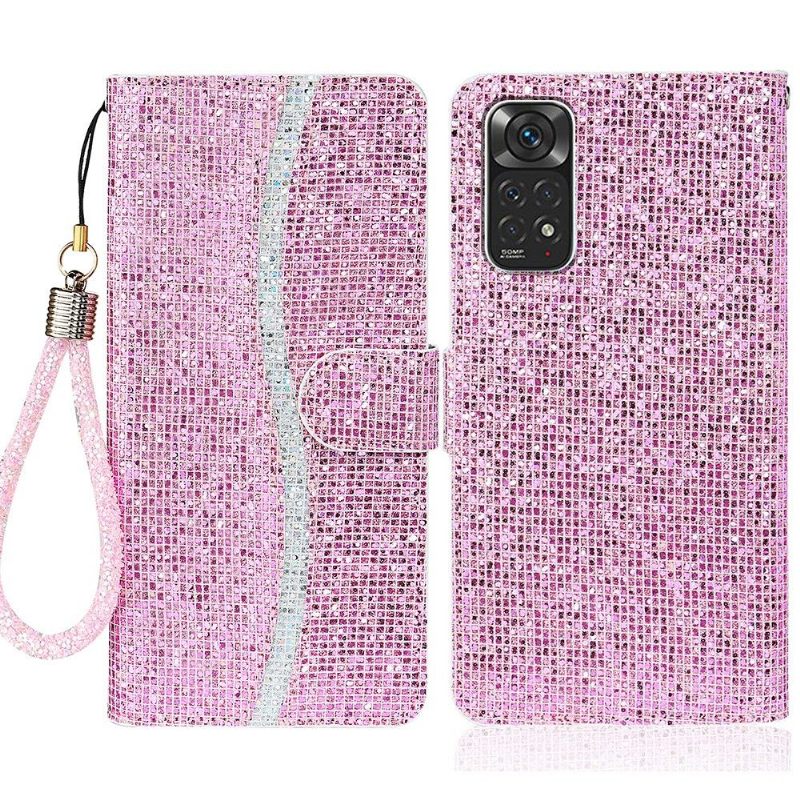 Folio-hoesje voor Xiaomi Redmi Note 11 / Note 11S Glitterkaarthouder