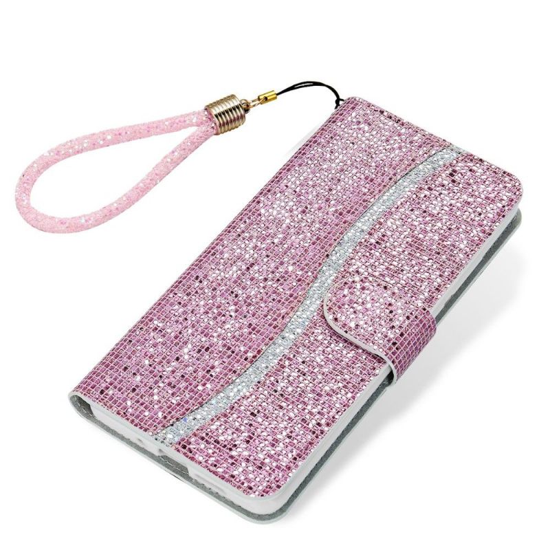 Folio-hoesje voor Xiaomi Redmi Note 11 / Note 11S Glitterkaarthouder