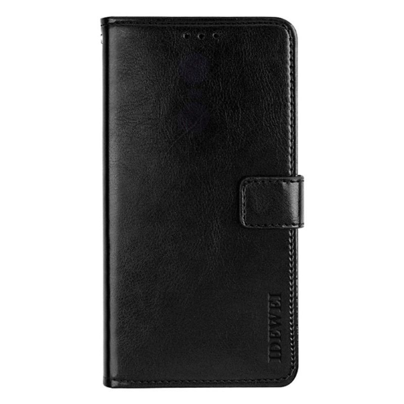 Folio-hoesje voor Xiaomi Redmi Note 11 / Note 11S Idewei Folio Ledereffect