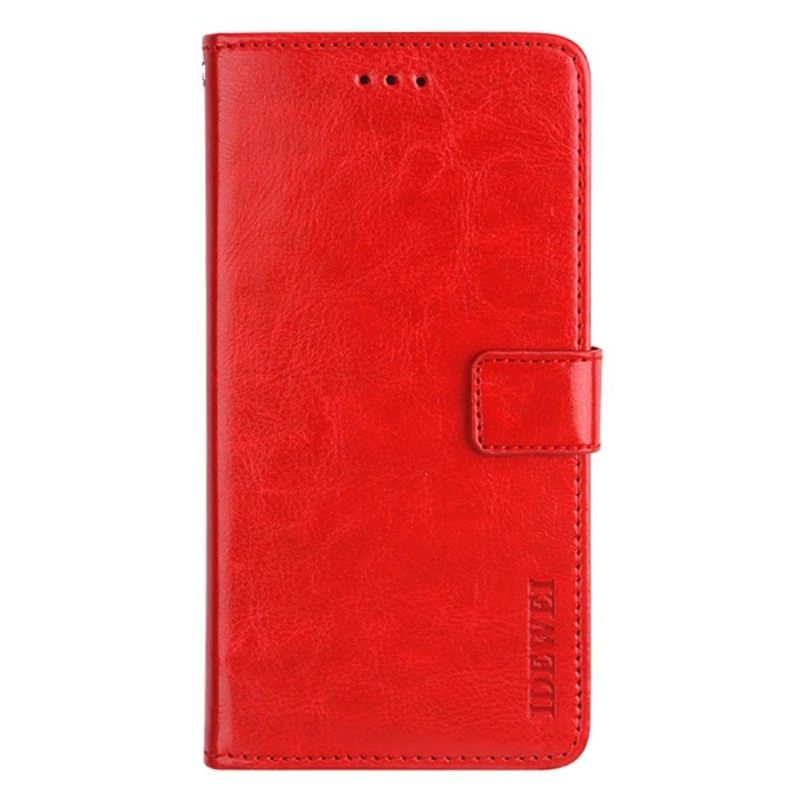 Folio-hoesje voor Xiaomi Redmi Note 11 / Note 11S Idewei Folio Ledereffect