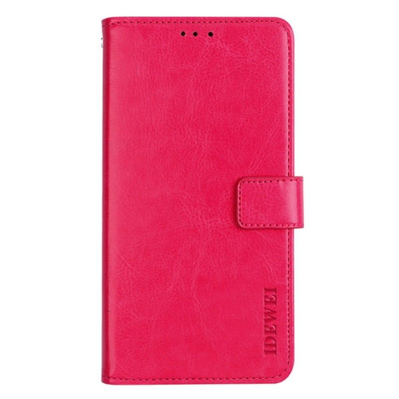 Folio-hoesje voor Xiaomi Redmi Note 11 / Note 11S Idewei Folio Ledereffect