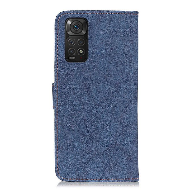 Folio-hoesje voor Xiaomi Redmi Note 11 / Note 11S Khazneh Retro Leereffect