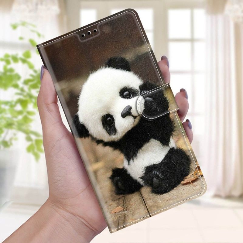 Folio-hoesje voor Xiaomi Redmi Note 11 / Note 11S Kleine Panda