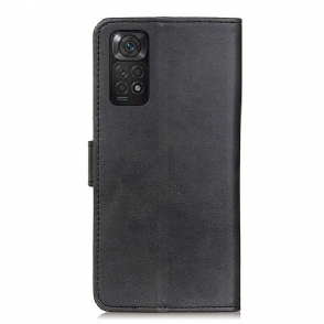 Folio-hoesje voor Xiaomi Redmi Note 11 / Note 11S Marius Mat Leereffect