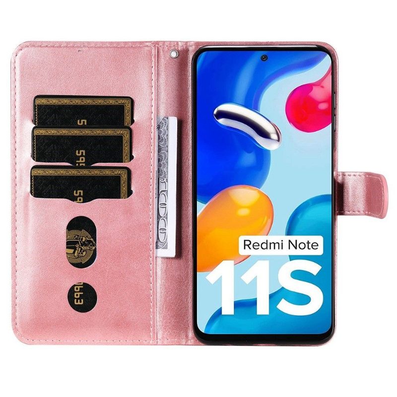 Folio-hoesje voor Xiaomi Redmi Note 11 / Note 11S Portemonnee Leren Elena Portemonnee