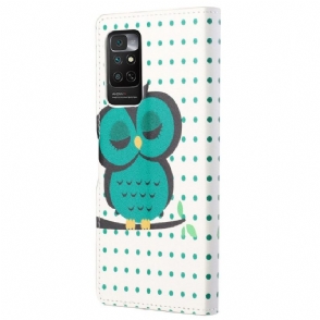 Folio-hoesje voor Xiaomi Redmi Note 11 / Note 11S Uil Polka Dot