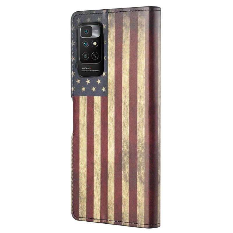 Folio-hoesje voor Xiaomi Redmi Note 11 / Note 11S Vintage Amerikaanse Vlag